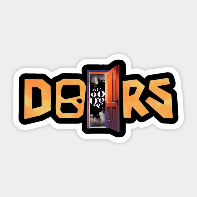 Open DOORS - Eyes (Roblox Doors) Sticker by Atomic City Art